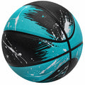 Ballon de Basketball Extérieur Antidérapant Noir/Turquoise/Blanc