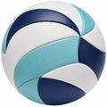 Ballon de volley intérieur extérieur bleu azur et blanc