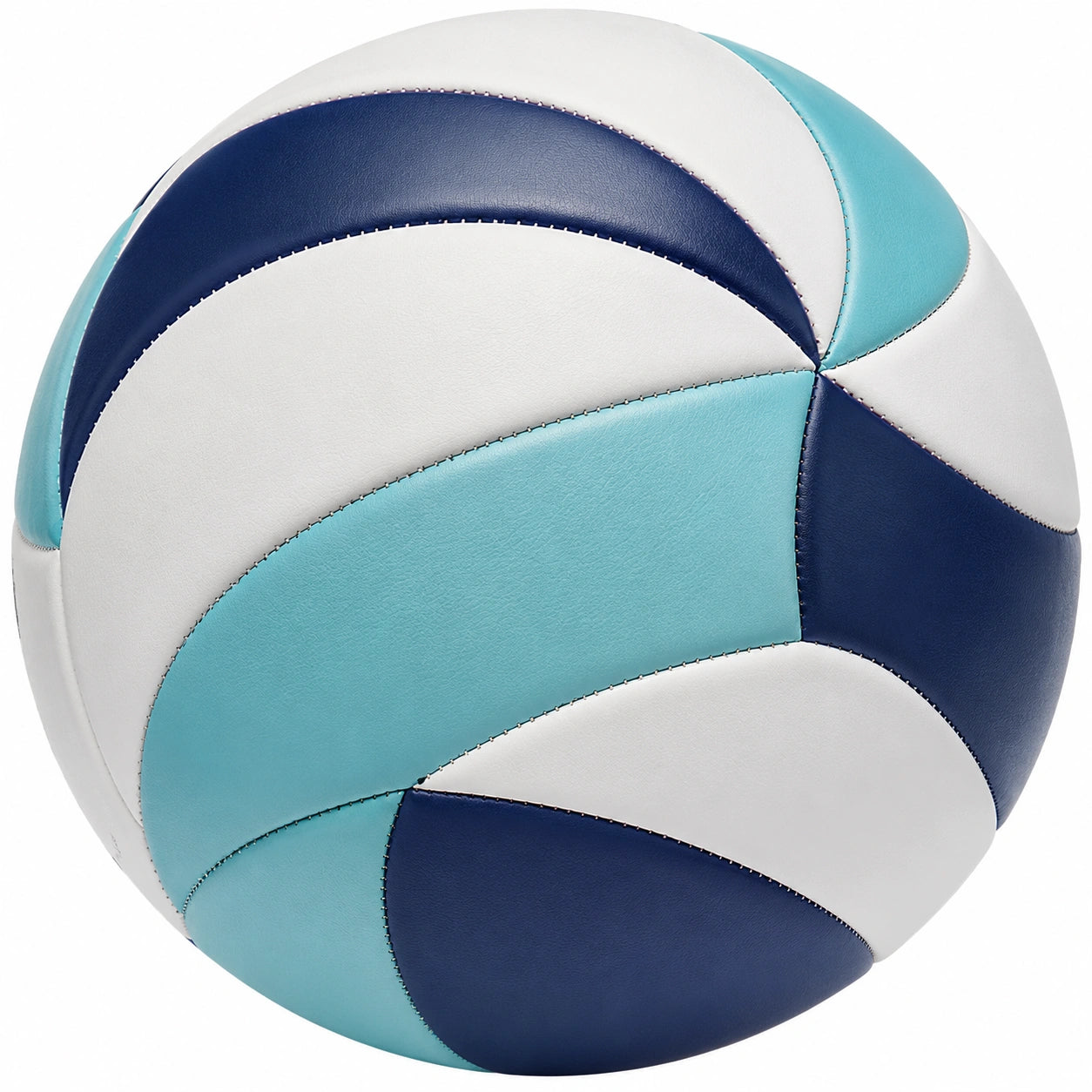 Ballon de volley intérieur extérieur bleu azur et blanc