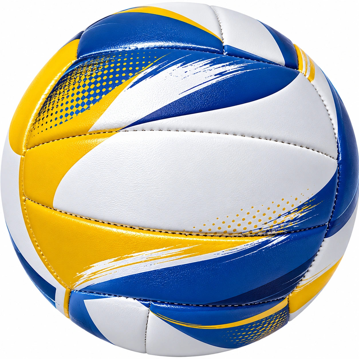 Ballon de volley Blanc Bleu Jaune 65 cm