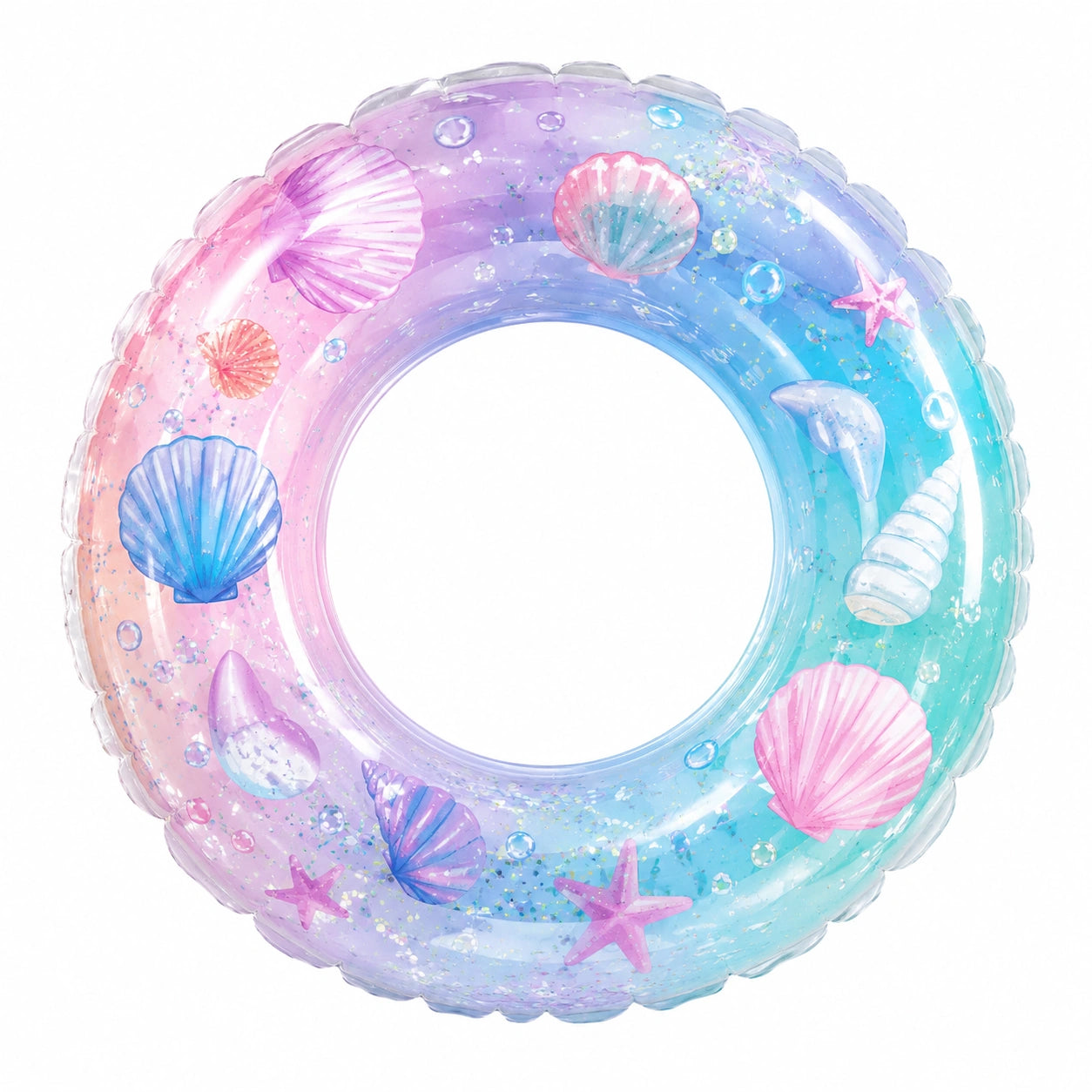 Bouée Gonflable Coquillages Multicolore