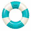 Bouée gonflable adulte 95 cm turquoise et blanche