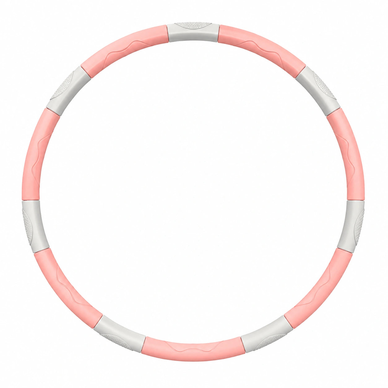 Cerceau de Fitness Détachable Rose et Gris - 100 cm