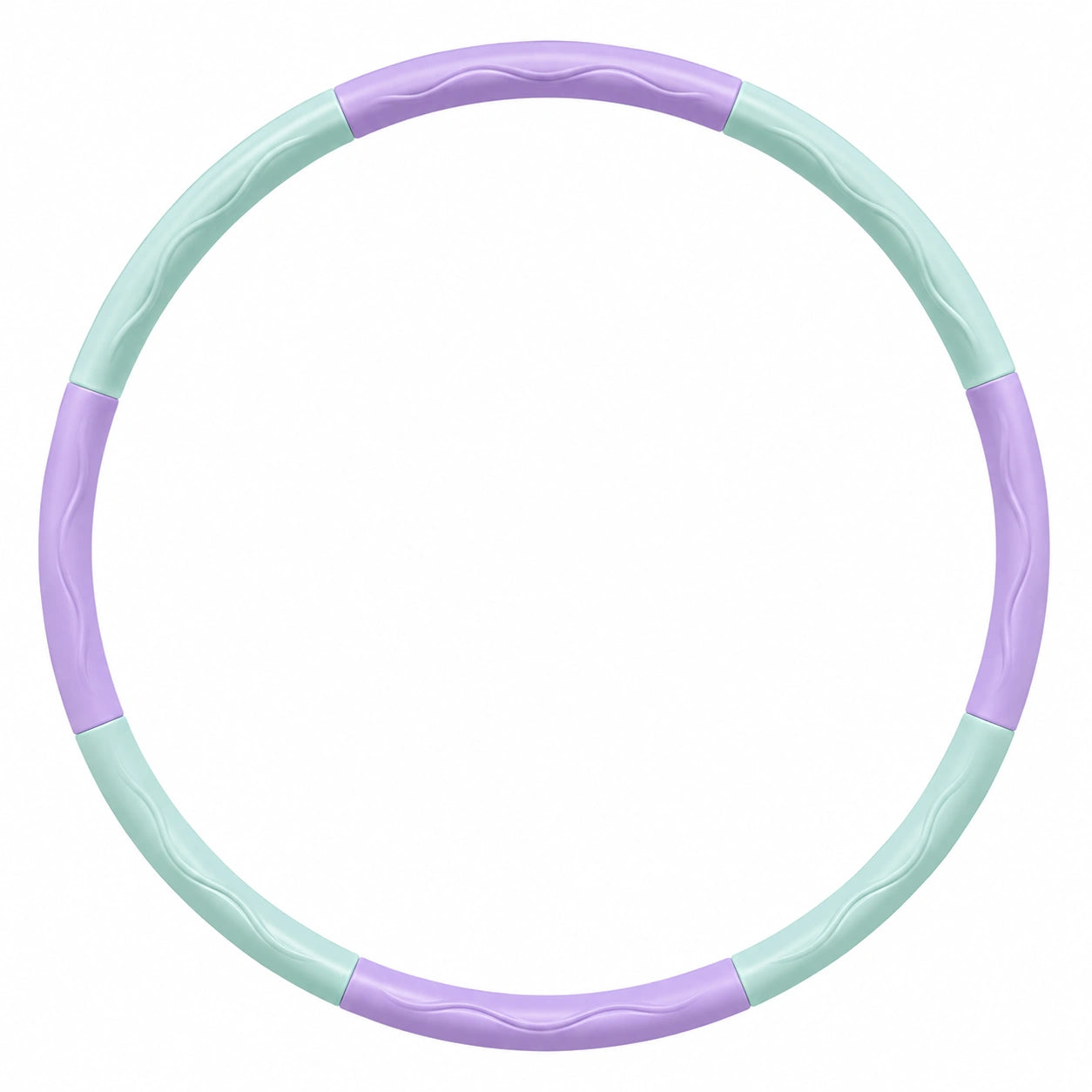 Hula Hoop de Fitness Démontable 95cm Violet/Menthe