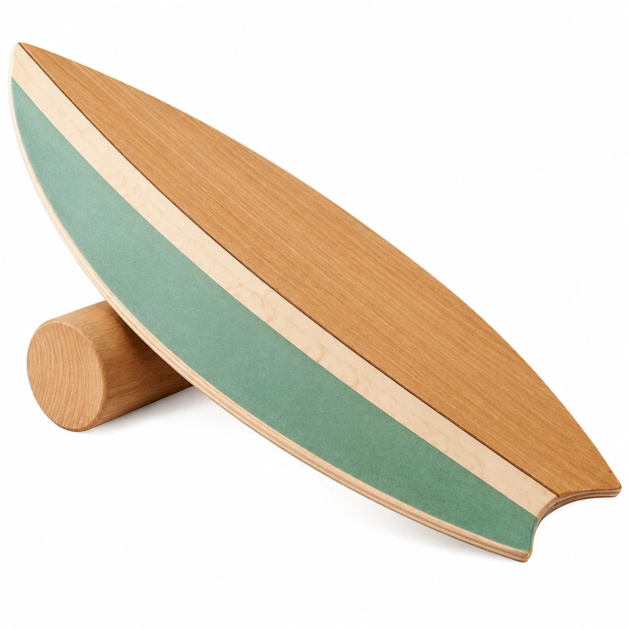 Planche d'équilibre 75x28 cm Bois et Vert